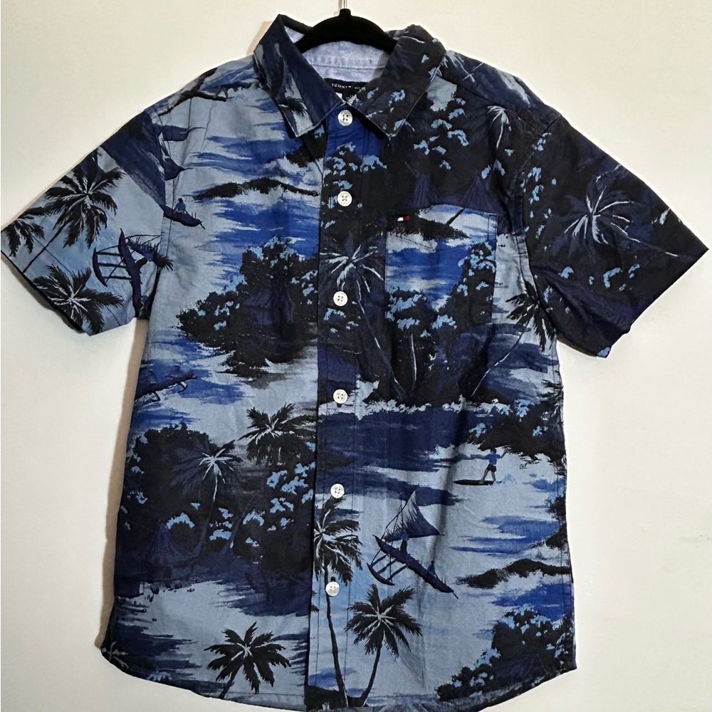 Boy’s Tommy Hilfiger Tropical Print Shirt